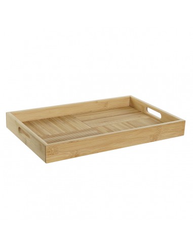 Bandeja DKD Home Decor Natural Bambú...