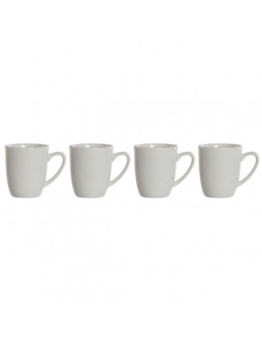 4 Piece Mug Set DKD Home Decor White...