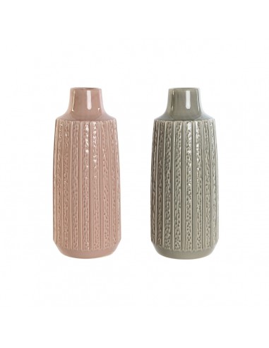 Vase Home ESPRIT Pink Light grey...