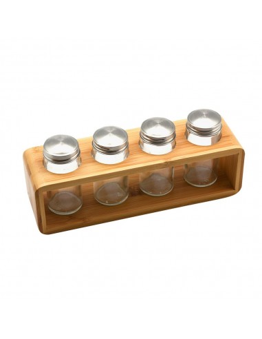 Bamboo Spice Rack Versa 33 x 2,5 x 18 cm