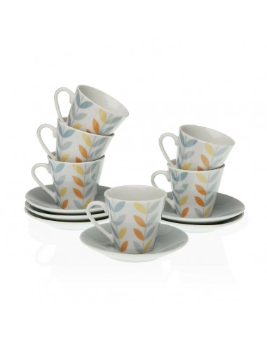 Set of Mugs with Saucers Versa Erin...