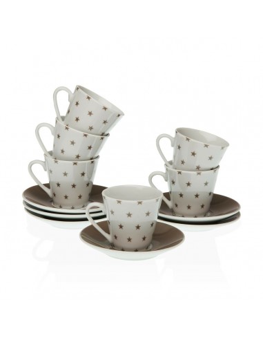 Set of Mugs with Saucers Versa Coffee...