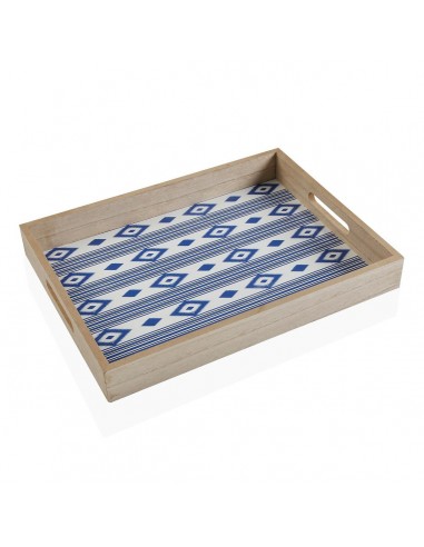 Dienblad Versa Manacor Blauw Hout MDF...