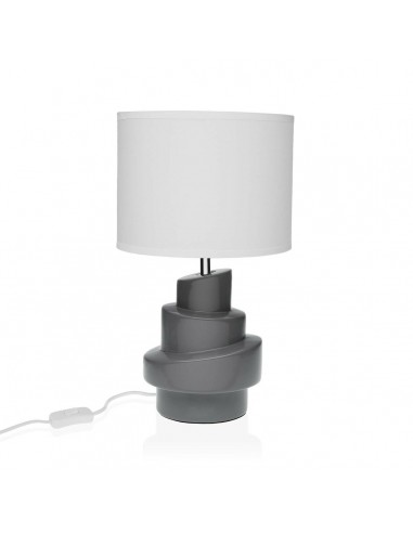 Bureaulamp Versa Grijs Wit Keramisch...