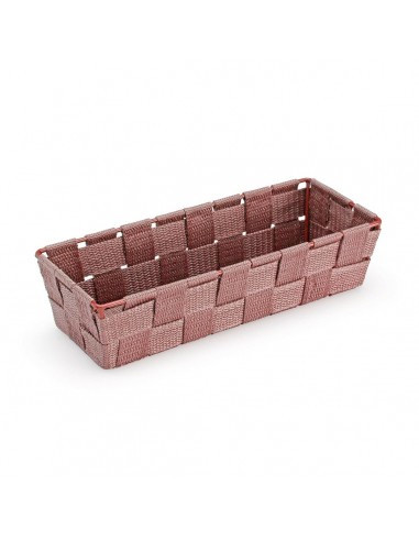 Basket Versa Pink Textile 10 x 6 x 25 cm