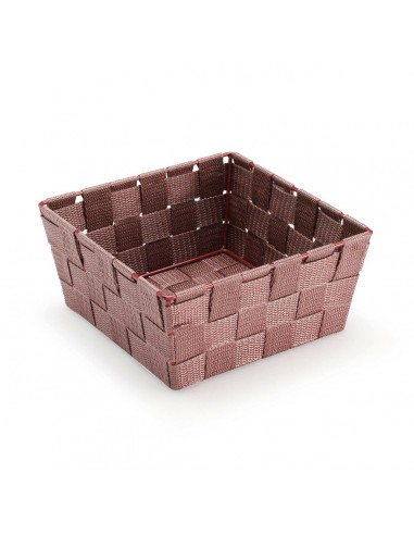 Basket Versa Pink Textile 19 x 9 x 19 cm