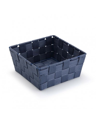 Basket Versa Blue Textile 19 x 9 x 19 cm