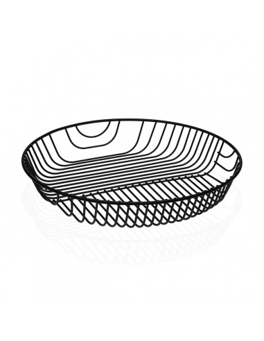 Fruit Bowl Versa Black Metal Steel 30...