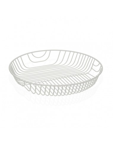 Fruit Bowl Versa White Metal Steel 30...