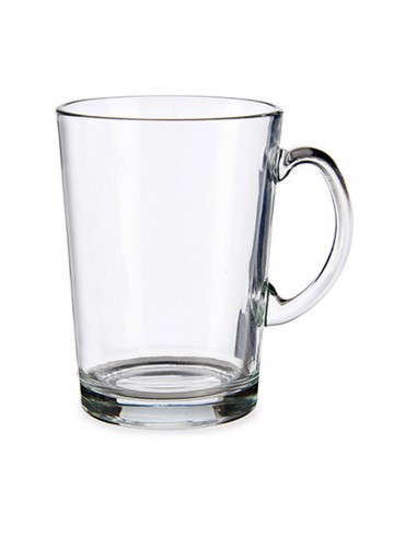 Mug Transparent Glass (250 ml) (6 Units)