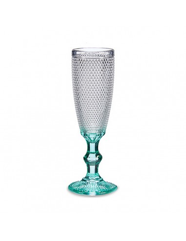 Champagne glass Turquoise Points...