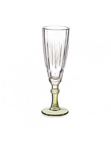 Champagne glass Exotic Crystal Green...