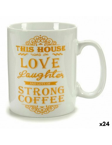 Mug Coffee Porcelain Golden White 500...