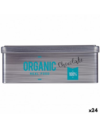 Tin Chocolate Grey Tin (11 x 7,1 x 18...