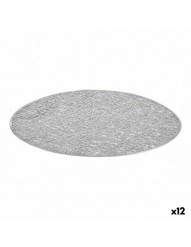 Table Mat Silver Plastic (Ø 38 cm)...