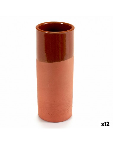 Glass Baked clay 12 Units 330 ml