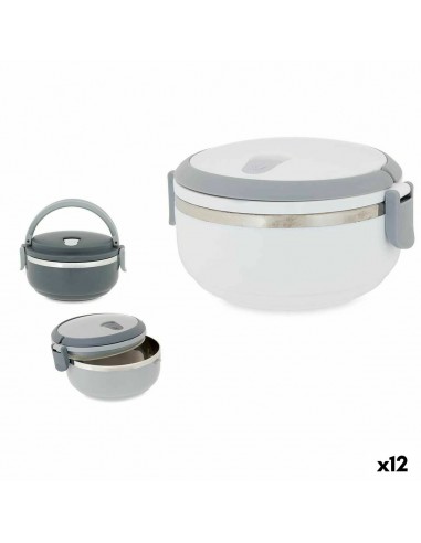 Round Lunch Box with Lid Plastic 700...