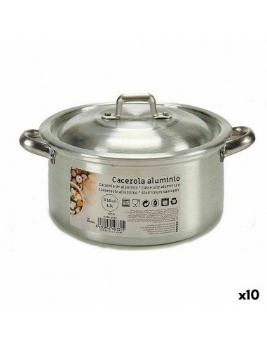 Casserole with lid Silver Aluminium...