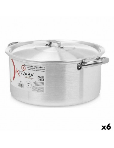 Casserole with lid Silver Aluminium 8...