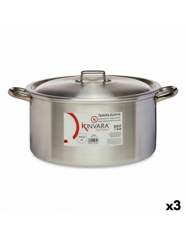 Casserole with lid Silver Aluminium...