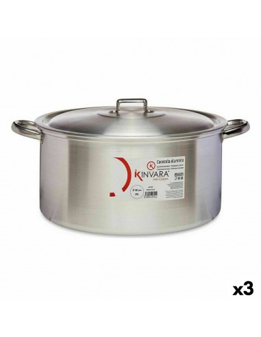 Casserole with lid Silver Aluminium...