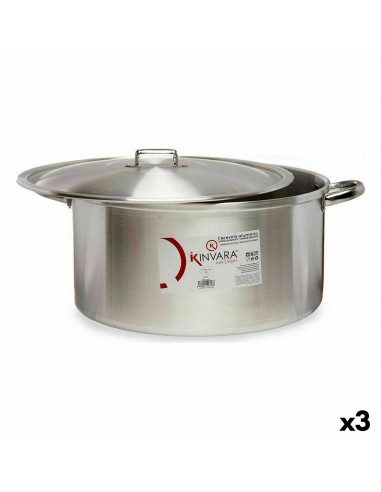 Casserole with lid Silver Aluminium...