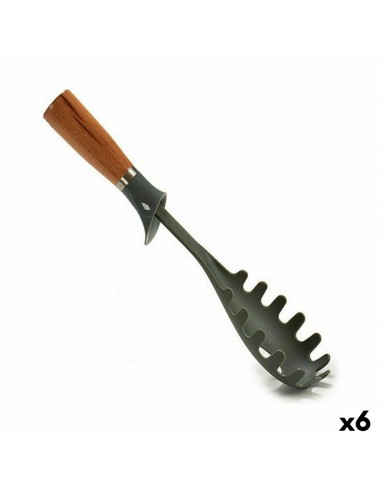 Pasta Spoon Grey Wood Brown Nylon 5,5...