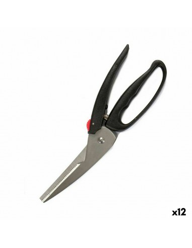 Scissors Black Steel Plastic 24,5 x 2...