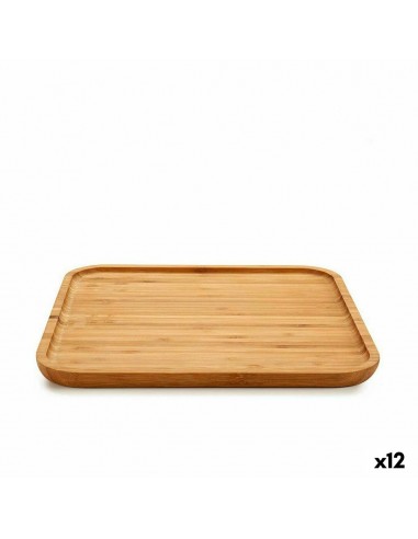 Snack tray Squared Brown Bamboo 30 x...