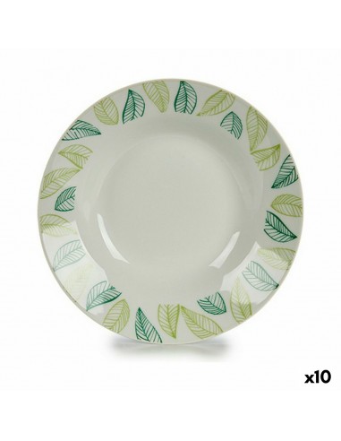 Deep Plate White Green Ø 20,6 cm...