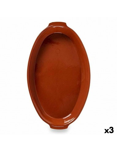 Oven Dish Baked clay 3 Units 56 x 7,5...