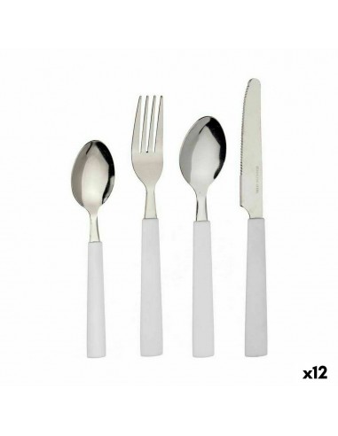 Cutlery Set White Stainless steel (12...