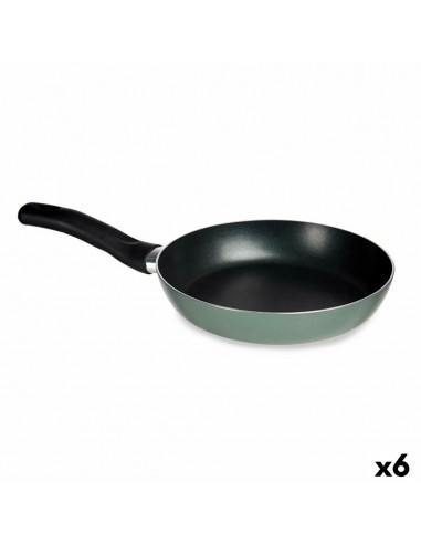 Pan 20 cm Green Aluminium (6 Units)