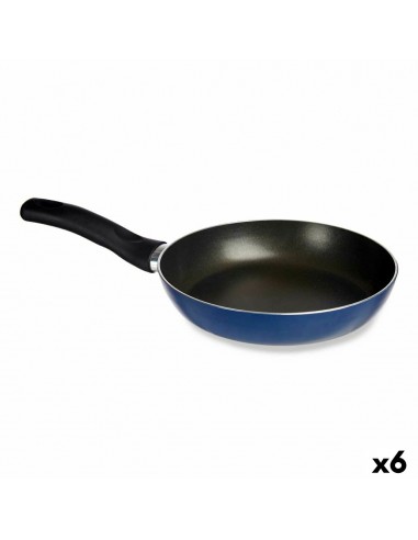 Pan 30 cm Blue Aluminium (6 Units)