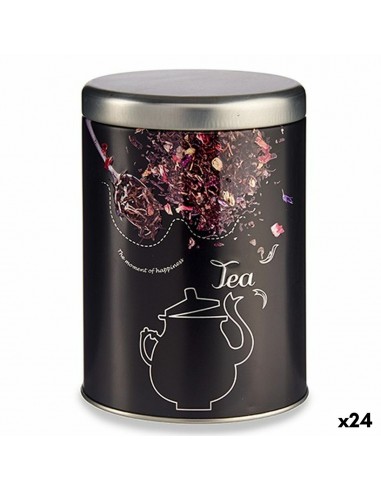 Tin Tea Black Metal 1 L 10,5 x 15 x...