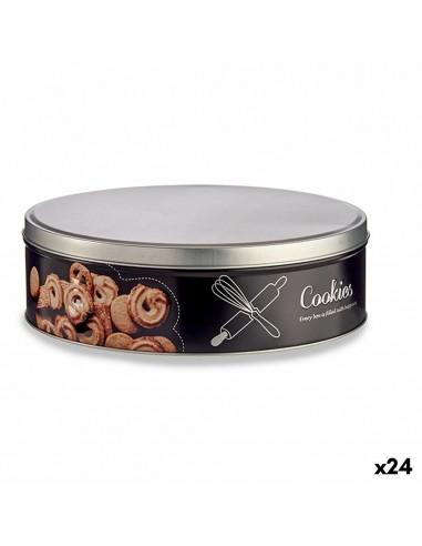 Biscuit and cake box Black Metal 22,5...