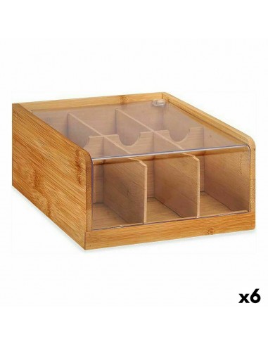 Organiser Tea Bamboo 22 x 10 x 20,5...