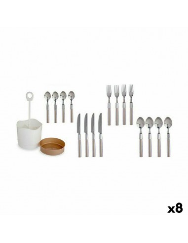 Cutlery Set Brown Stainless steel (8...