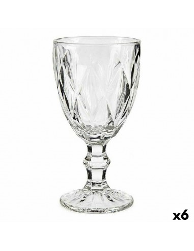 Wine glass Diamond Transparent Glass...