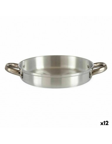 Pan Ø 22 cm Silver Aluminium (12 Units)