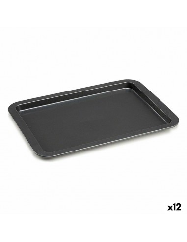 Baking tray Grey Metal 25,3 x 2 x 37...