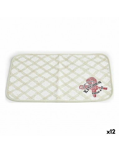 Placemat 33 x 0,3 x 48 cm Wit Groen...