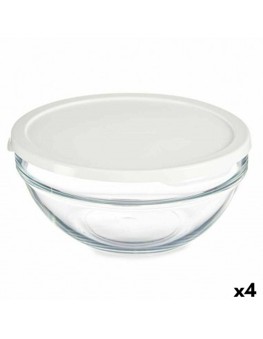 Round Lunch Box with Lid Chefs White...