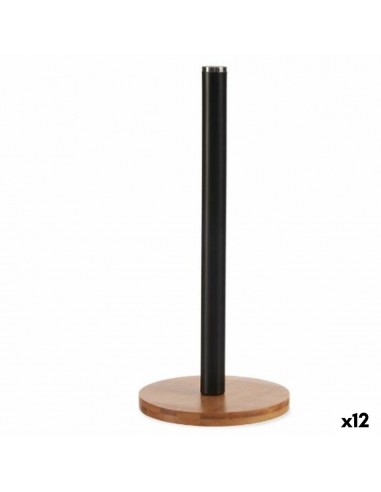 Kitchen Paper holder Black Bamboo...