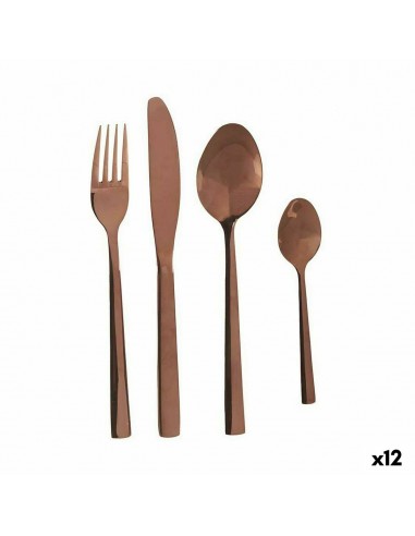 Cutlery Set Rose gold Stainless steel...