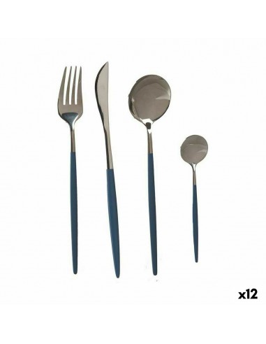 Cutlery Set Grey Silver Stainless...