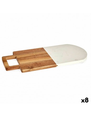 Cutting board White Marble Acacia 18...