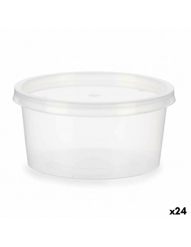 Round Lunch Box with Lid Transparent...