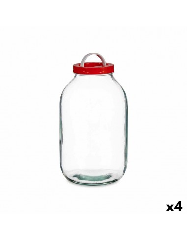 Jar Lid with handle Red polypropylene...