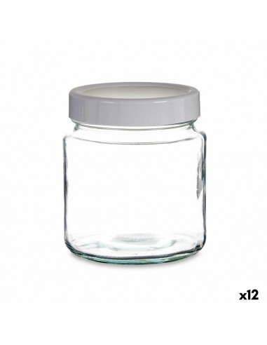 Jar White Plastic 1 L 11,5 x 13,2 x...